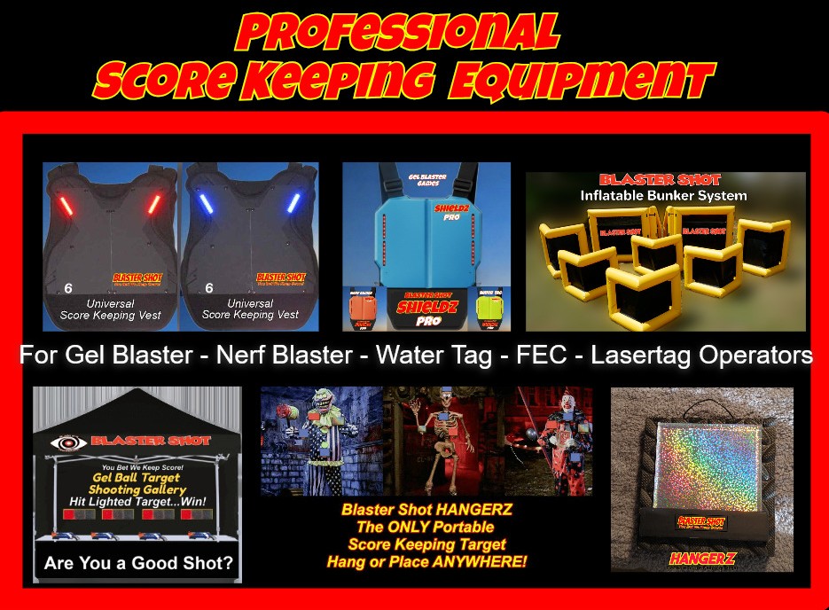 Professional Score Keeping Equipment forGel Blaster, Nerf and Water Tag 